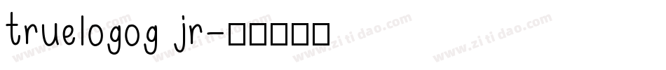 truelogog jr字体转换